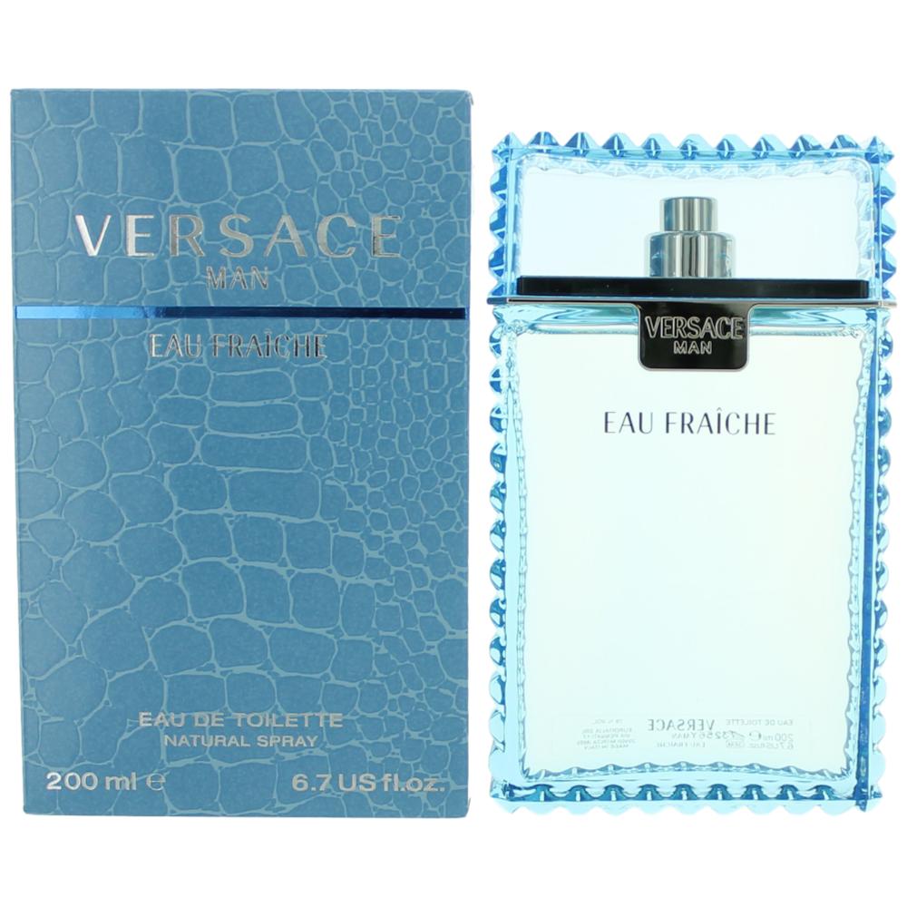 Bottle of Versace Man Eau Fraiche by Versace, 6.7 oz Eau De Toilette Spray for Men